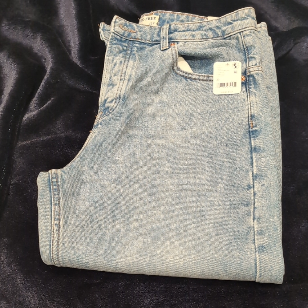 Free People Light Blue Boyfriend Jeans